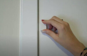 hand placing a contact sensor