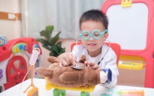child playing doctor