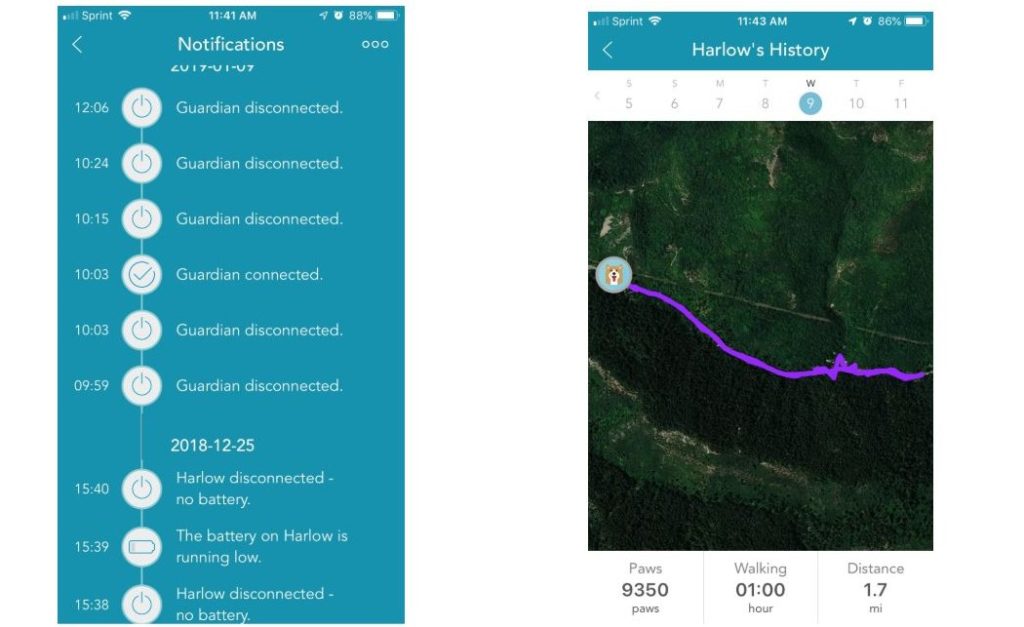 Screenshots of Findster App
