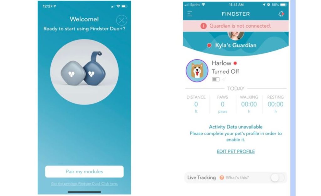 Findster app screenshots