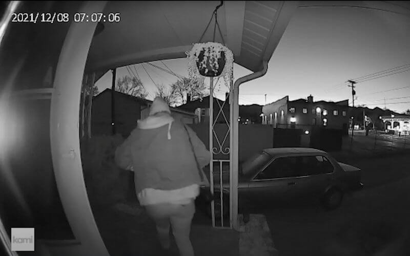 Kami Doorbell footage night vision