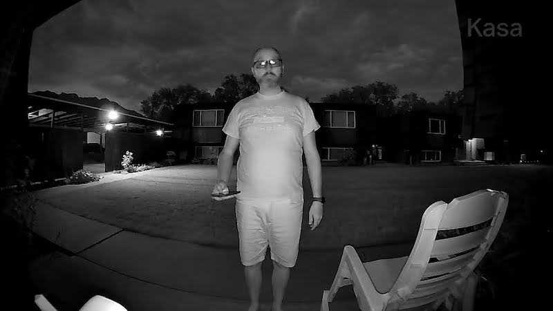 Kasa KD110 nighttime video test