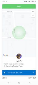 Jiobit tracking in regular map