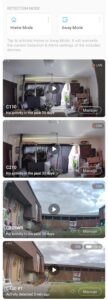 Tapo app cameras tab