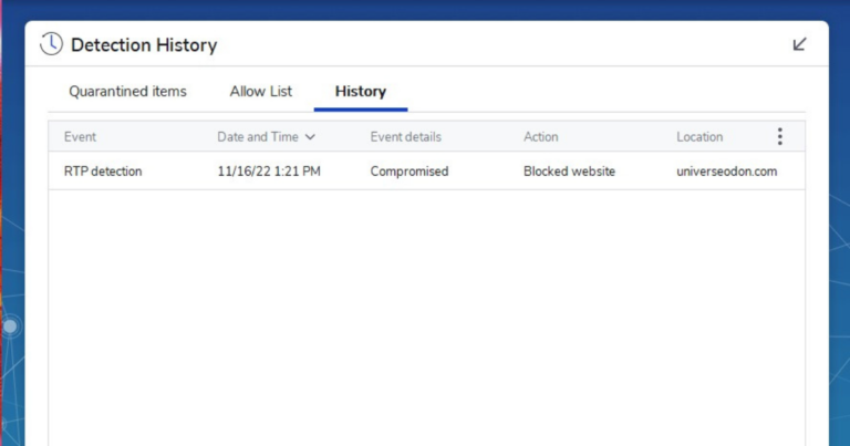 Malwarebytes blocked Universeodon thinking it was a malicious website.