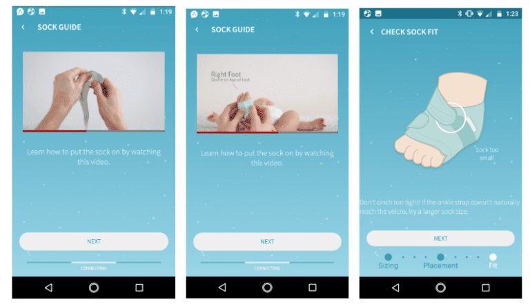 Owlet App Screenshots from Smartphone